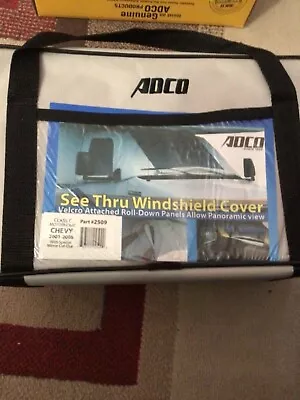 $90 • Buy Adco 2509 Class C White Vinyl Windshield Cover With Roll-up Windows For Chevy RV