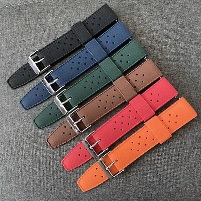 Premium Silicone Rubber Tropical Watch Strap Band Mens Waterproof 20mm 22mm UK • £6.95
