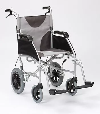 Enigma Ultra Lightweight Aluminium Folding Transit Wheelchair With Handbrakes • £199.99