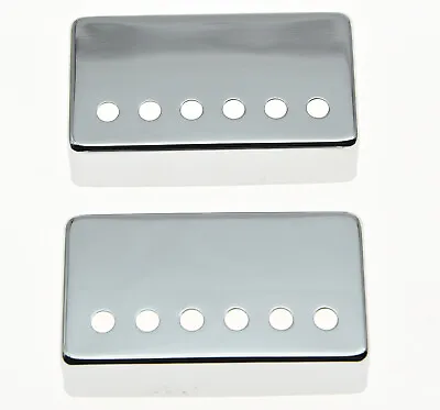 $6.99 • Buy 2x Chrome LP Humbucker Guitar Pickup Cover 50mm Neck/52mm Bridge Fits Les Paul