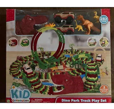 Dinosaur  Dino Park Track Play Set. 360 Loop 2 Motorized Vehicles Dino Tunnel • $26.99