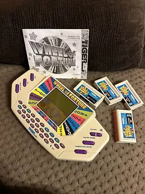 Wheel Of Fortune Tiger Electronic Handheld Retro Vintage Game Tested Working • £35