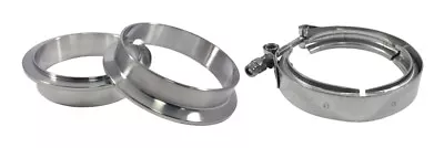 Torque Solution Stainless Steel V-Band Clamp & Flange Kit: 3.75  (95mm) • $41.99