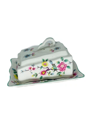 £17.50 • Buy Old Foley Chinese Rose Cheese Dish James Kent Staffordshire England