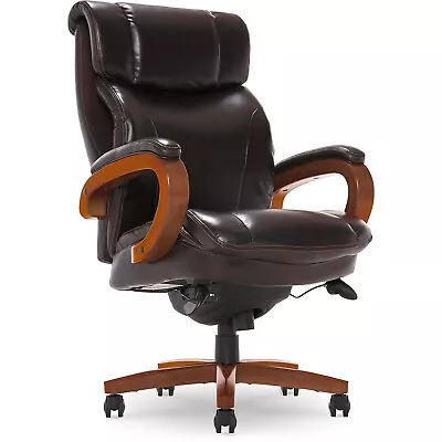 La-Z-Boy Trafford Faux Leather Executive Big & Tall Chair 400 Lb. Capacity Vino • $602.65