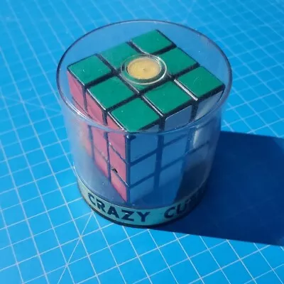 Vintage Kingston Toy CRAZY CUBE Puzzle In Container - Rubiks • $7.50