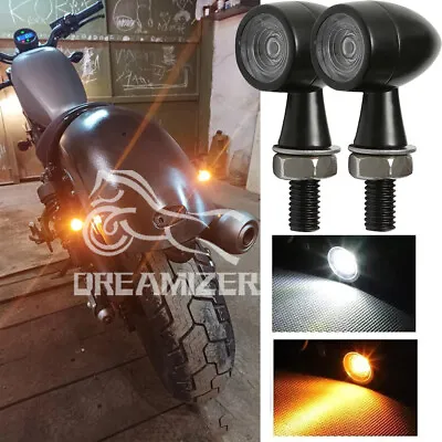 Motorcycle Mini LED Turn Signal Blinker Light For Harley Sportster Iron 883 1200 • $15.05