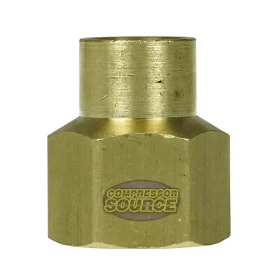 1/2  X 1/4  Yellow Brass Female To Female Coupling Reducer Pipe Fitting 119FC • $8.95