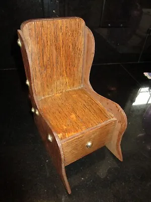 Vintage Wooden Handmade Rocking Chair With Drawer Sewing Caddy Doll Chair • $18.99