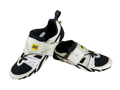 MAVIC Triathlon Road Cycling Shoes Biking Boots Size EU43 1/3 US9.5 Mondo 276 • $84.46