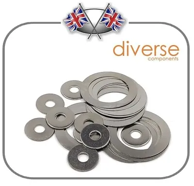 Shim Washers 0.1mm / 0.2mm / 0.25mm / 0.3mm / 0.5mm / 1.0mm Thick Steel DIN 988  • $2.23