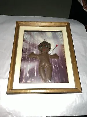 Vintage Louisiana Leather Voodoo Doll Framed • $375