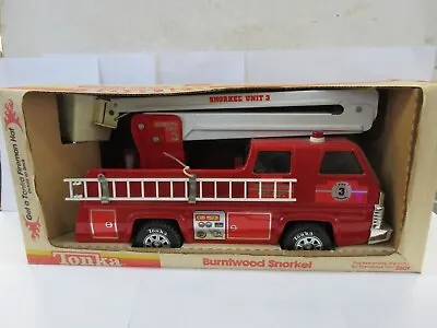 Vintage Circa 1984 Tonka Burntwood Snorkel Fire Truck # 2301 In Box Never Opened • $295