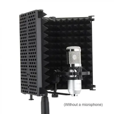 Microphone Isolation Shield Studio Mic Sound Absorbing Foam For Recording Studio • $26.59