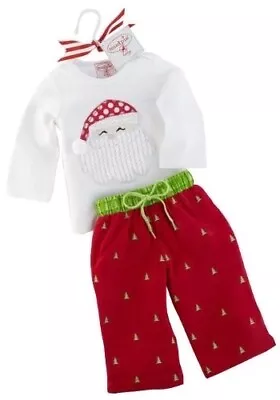 Mud Pie Santa Tee Tree Corduroys Set Baby 0-6 Months NWT And Hanger • $8