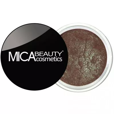 MICA BEAUTY Mineral Eye Shadow Glitter JAVA Metallic BROWN Full Size 2.5g NeW • $18.33