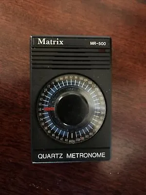 METRONOME Quartz  MATRIX Timer Music Teach Rythem Drum Electric Small Mr 500 Ear • $14.99