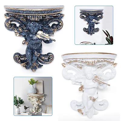 £20 • Buy Resin Wall Hanging Cupid Angel Rococo Corbel Shelf Moulding Shelf Art Decor NEW