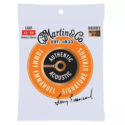 Martin Guitar Authentic Strings Flexible Core 92/8 Phosphor MA540FX Light Gauge • $23