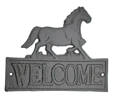 Horse Welcome Wall Plaque Sign Barn Farmhouse Shed Door Western Home Decor  • $18.95