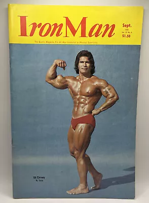 Iron Man Bodybuilding Magazine Sept. 1978 Vol. 37 No. 6 Ed Corney • $17