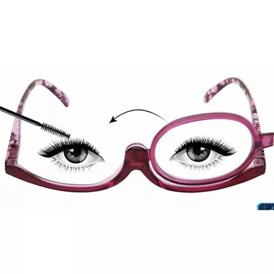 Women Makeup Magnifying Reading Glasses Flip Make Up Eye Glasses +1.0 +4.0 New • £4.02