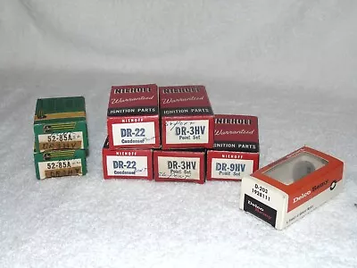 Lot Vintage Points Condensors Niehoff Filko Delco NOS Dead Stock NIB 50's • $35