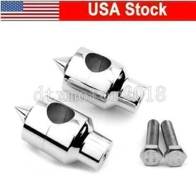 $42.29 • Buy 1  Spike Chrome Handlebar Risers For Yamaha V-Star 650 1100 1300 950 Classic