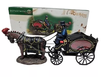 Horse Drawn Hearse Dept 56 Dickens' Village All Hallows' Eve Victorian Londoner  • $35.60