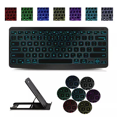 Wireless Bluetooth 3.0 Keyboard Slim Backlit For PC Windows Android IOS Mac IPad • $20.85