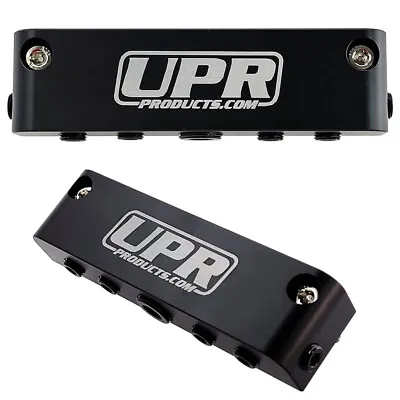 $26.99 • Buy UPR 7 Port VACUUM Block Intake Manifold Fuel Gas Wastegate Turbo Boost NOS Black