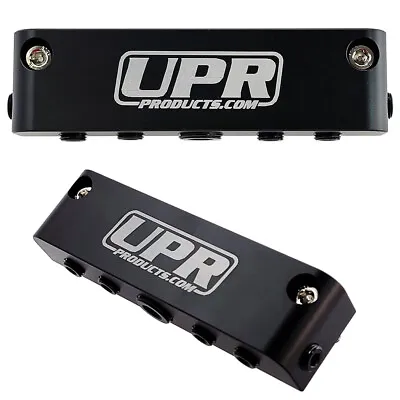 UPR 7 Port VACUUM Block Intake Manifold Fuel Gas Wastegate Turbo Boost NOS Black • $29.99