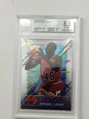 1994-1995 Finest #331 Michael Jordan BGS 8.5 Chicago Bulls With Protector • $120