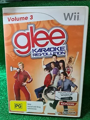 Glee The Karaoke Revolution Volume 3 🕹NINTENDO WII 🕹 FREE POST  • $19.95