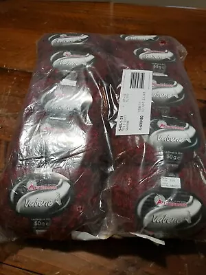 $31.47 • Buy Lot Of (10) Skeins Of Austermann Vabene Wool Blend Yarn -  Ziegel Brown Red