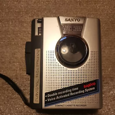 £12.99 • Buy Sanyo TRC-1149 Talk Book Compact Cassette Tape Dictaphone Voice Recorder. 