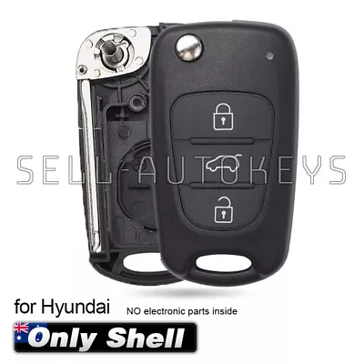 $8.95 • Buy For Kia Hyundai IX35 I30 I20 Elantra 3 Buttons Flip Remote Key Shell Case Fob