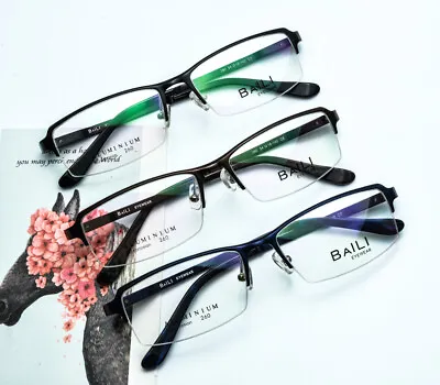 Elite Half Rimless Reading Glasses  Rectangle Spring Hinges Glasses Readers C • $23.39