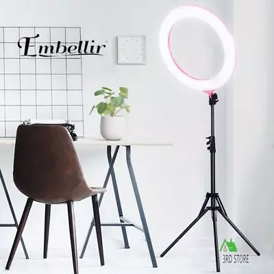 Embellir LED Ring Light With Stand 19  Phone Camera Tripod 5800LM Dimmable Diva • $123.14