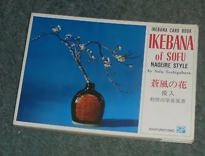 Rare Vintage Ikebana Of Sofu  Card Book Nageire Style - Used Excellent Condition • $24.89