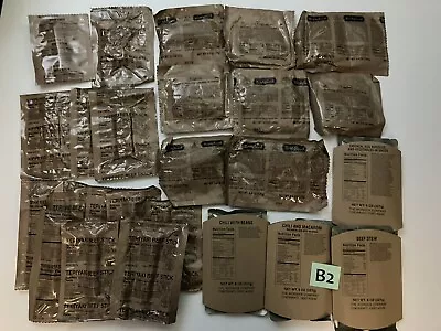 MRE Military Ration Components Mix Entrees Sandwiches Nuggets Beef Snacks - B2 • $9.99