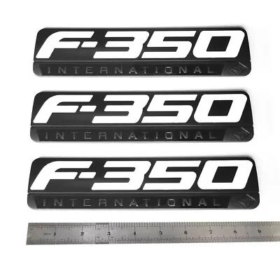$45.99 • Buy 3pcs White F350 International Pickup Side Fender Emblems Badge 5C3Z-16720-VA