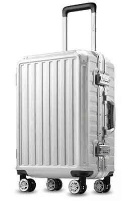  Hard Shell Carry On Luggage With Aluminum Frame - 36L Carry-On 20-Inch White • $148.04