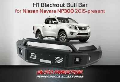  Matte Black Bull Bar (H1-Series )for Nissan Navara NP300 2014-Present • $1200