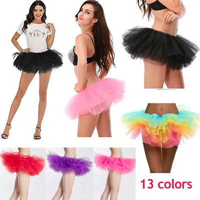 £6.75 • Buy Women Pettiskirt Adult Sexy Skirt Tutu Princess Party Nightclub Mini Dress Lady
