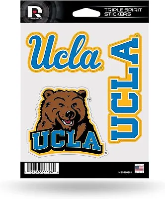 University Of California Los Angeles Bruins UCLA Sticker Decal Sheet 3-Piece... • $8.79