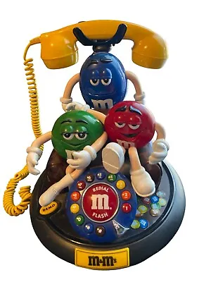 M&M's Animated Telephone Landline Collectible Vtg Phone With Battery Compartment • $35