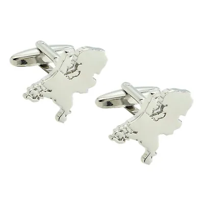 Netherlands Outline Map Cufflinks Presented In A Box • £9.99