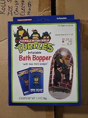 Vintage 1990 Ninja Turtles 15” Punching Bath Bopper Bop Bag & Mini Soaps RARE • $84.98