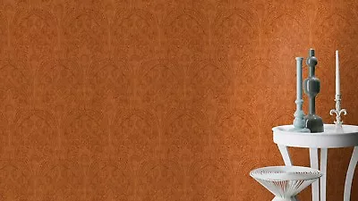 £22.79 • Buy Rasch Non-woven Wallpaper 746341 Orange Metallic Indian Ornaments (4,24£/1qm)